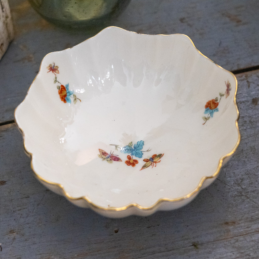 Lenox Small Gold Rim Floral Bowl