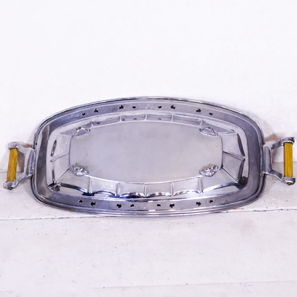 Chrome/Bakelite Bread Server Prohibition Era