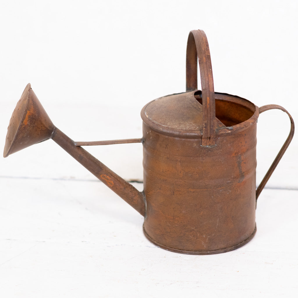 Copper Patina Metal Watering Can Small
