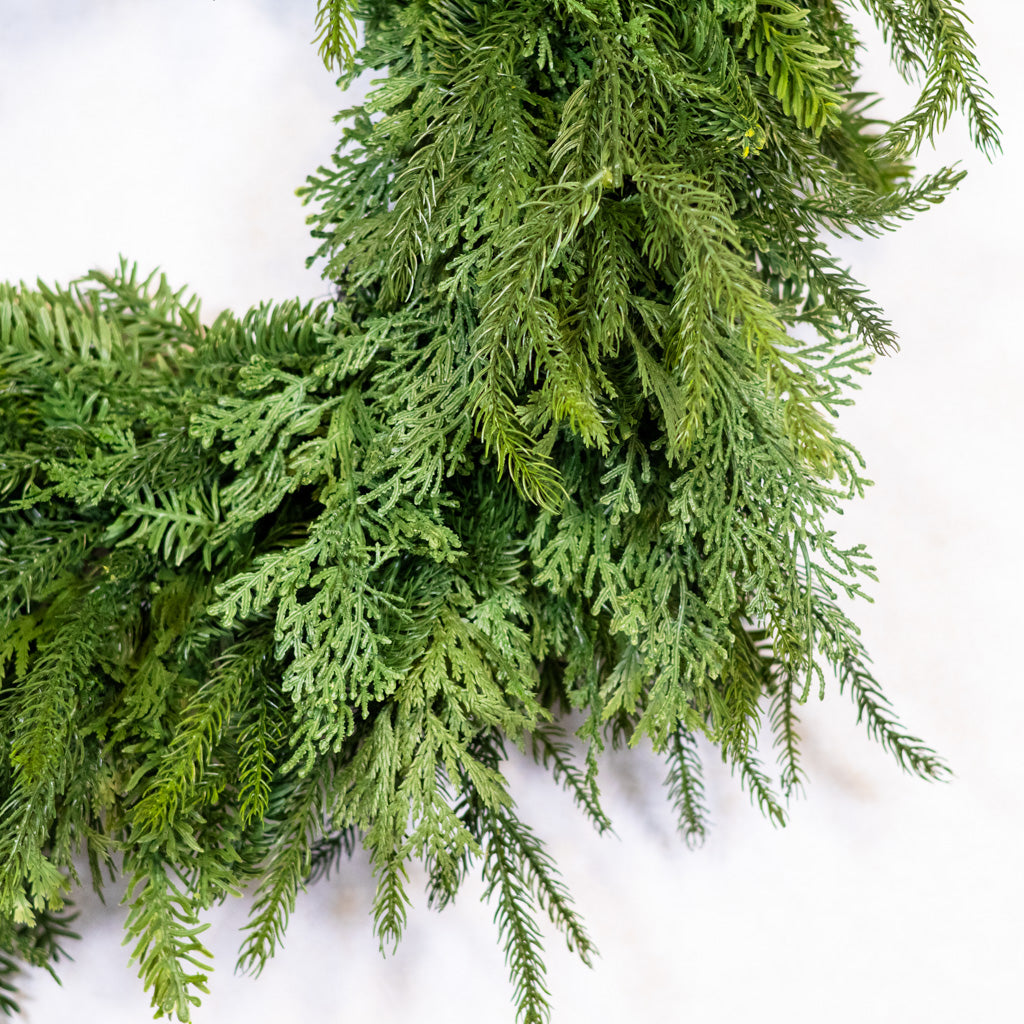 Real Touch Cedar Mixed Pine Juniper Wreath