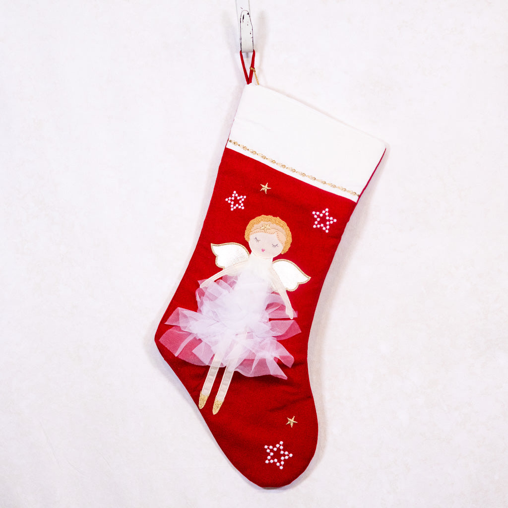 Celestial Angel Red Stocking