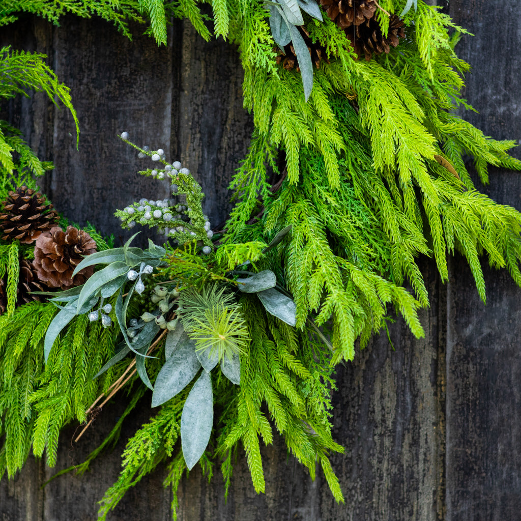 Faux Real Evergreen Wreath