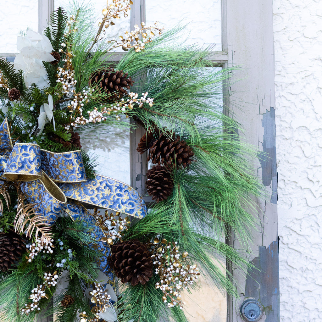 Blue Sandcastle Wreath