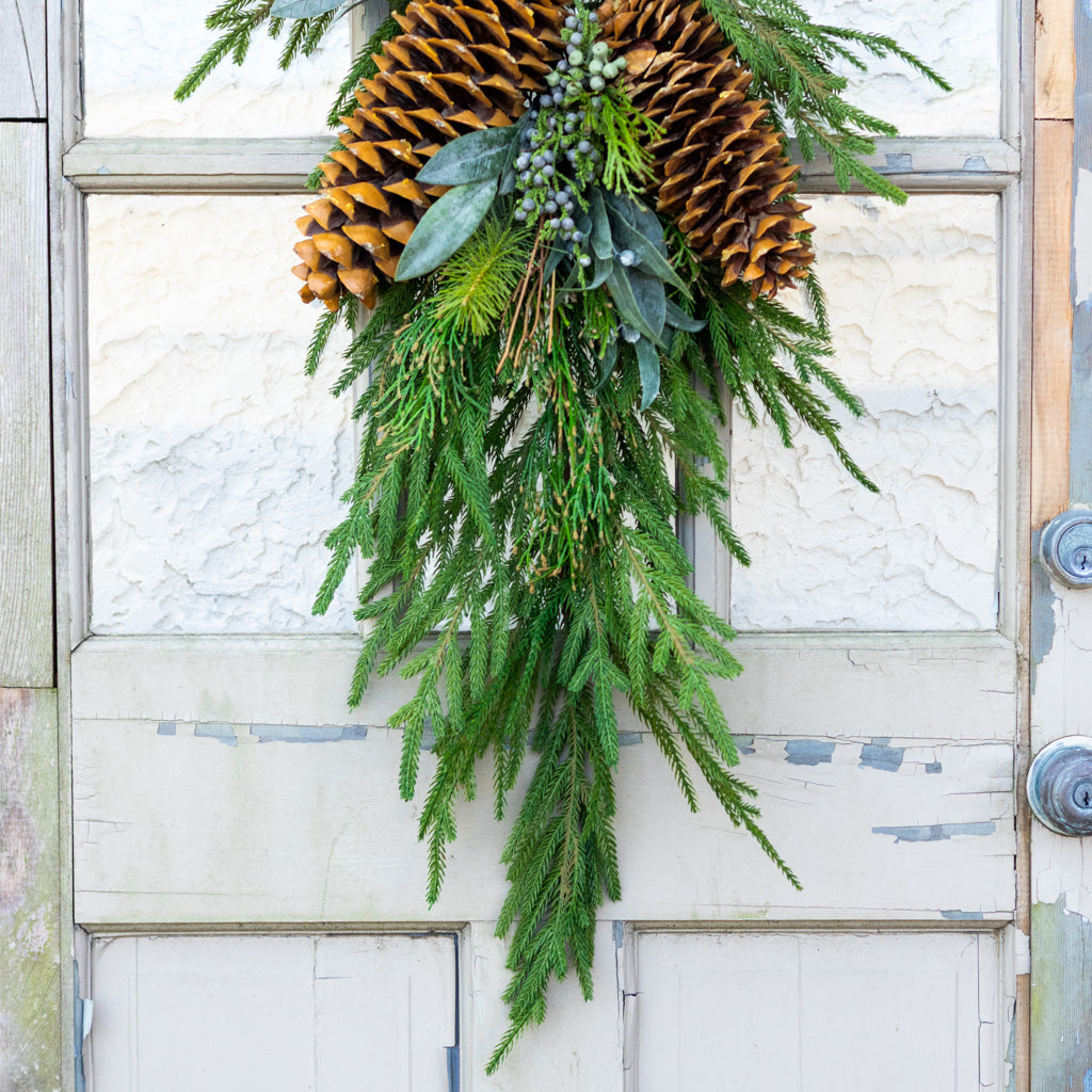 Faux Real Evergreen Down Drop
