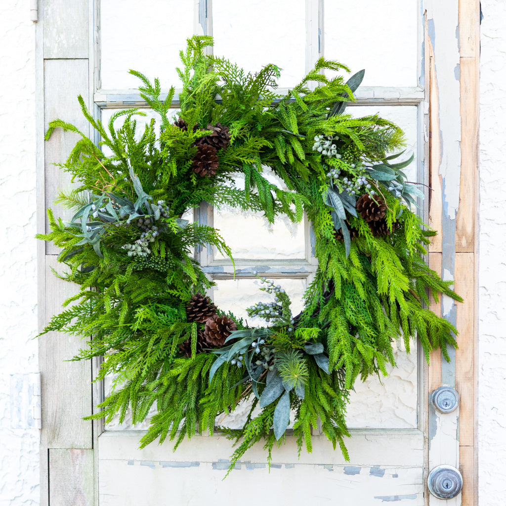 Faux Real Evergreen Wreath