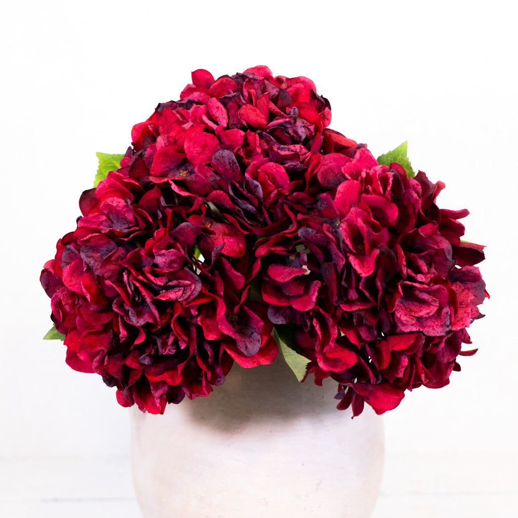 Real Touch Burgundy Hydrangea