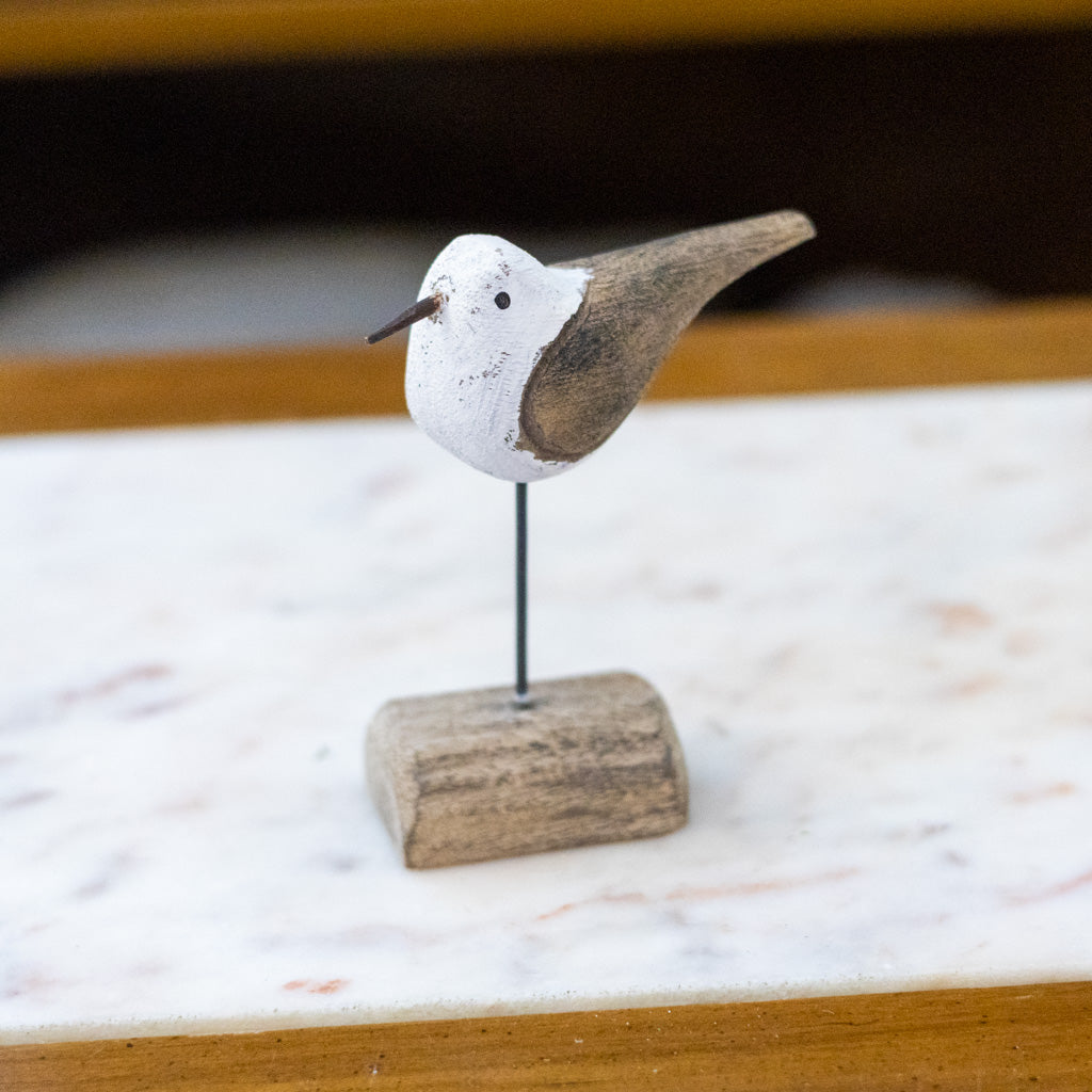 Seagull on Driftwood Medium