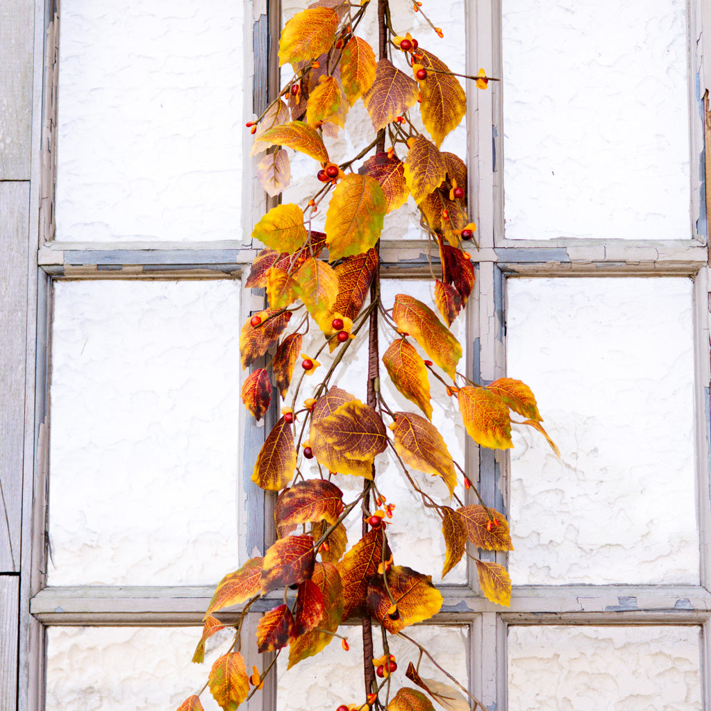 5 ft. Fall Leaf and Mini Berry Garland
