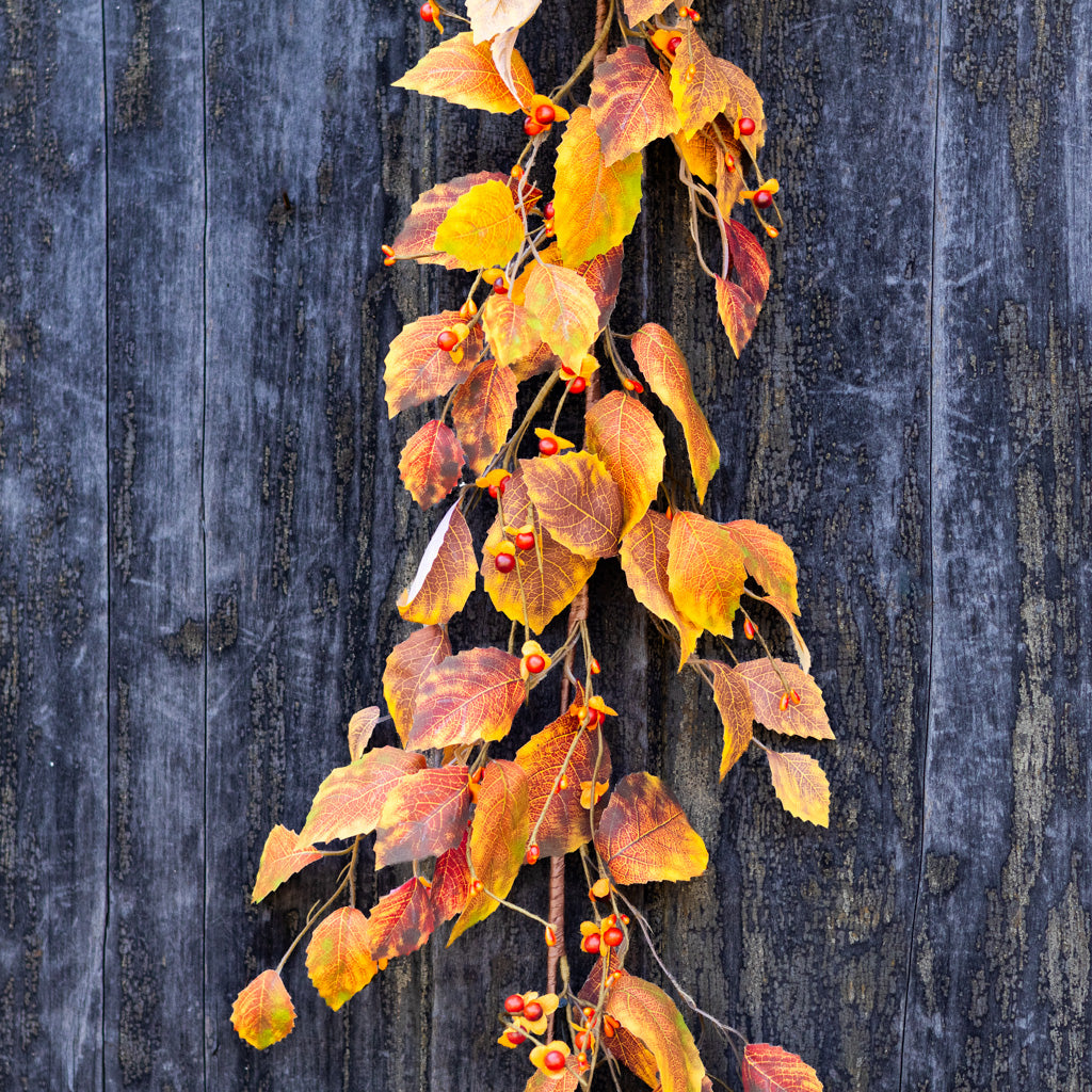 5 ft. Fall Leaf and Mini Berry Garland