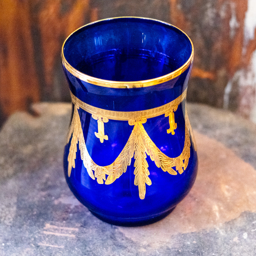 Cobalt Blue Glass "Arte" Italica Medici
