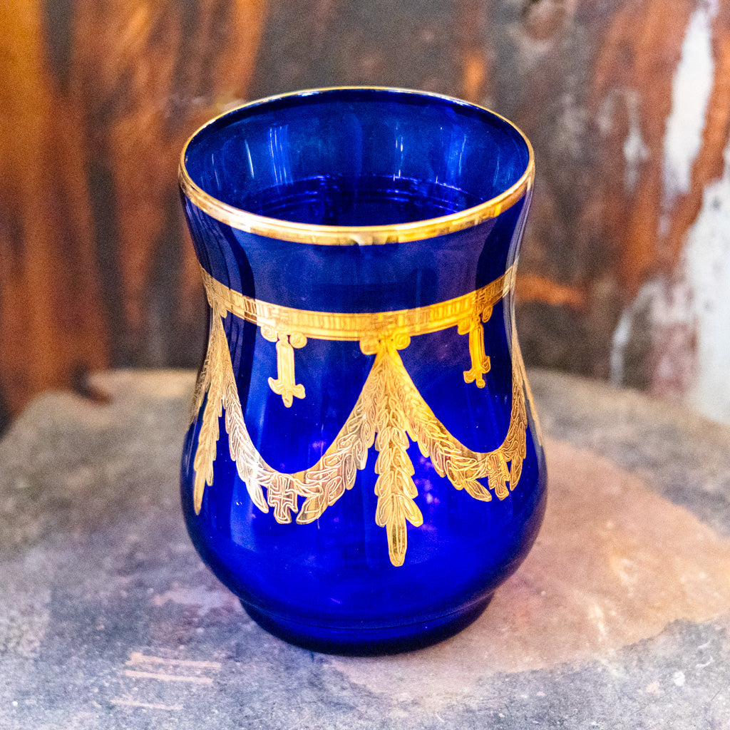 Cobalt Blue Glass "Arte" Italica Medici
