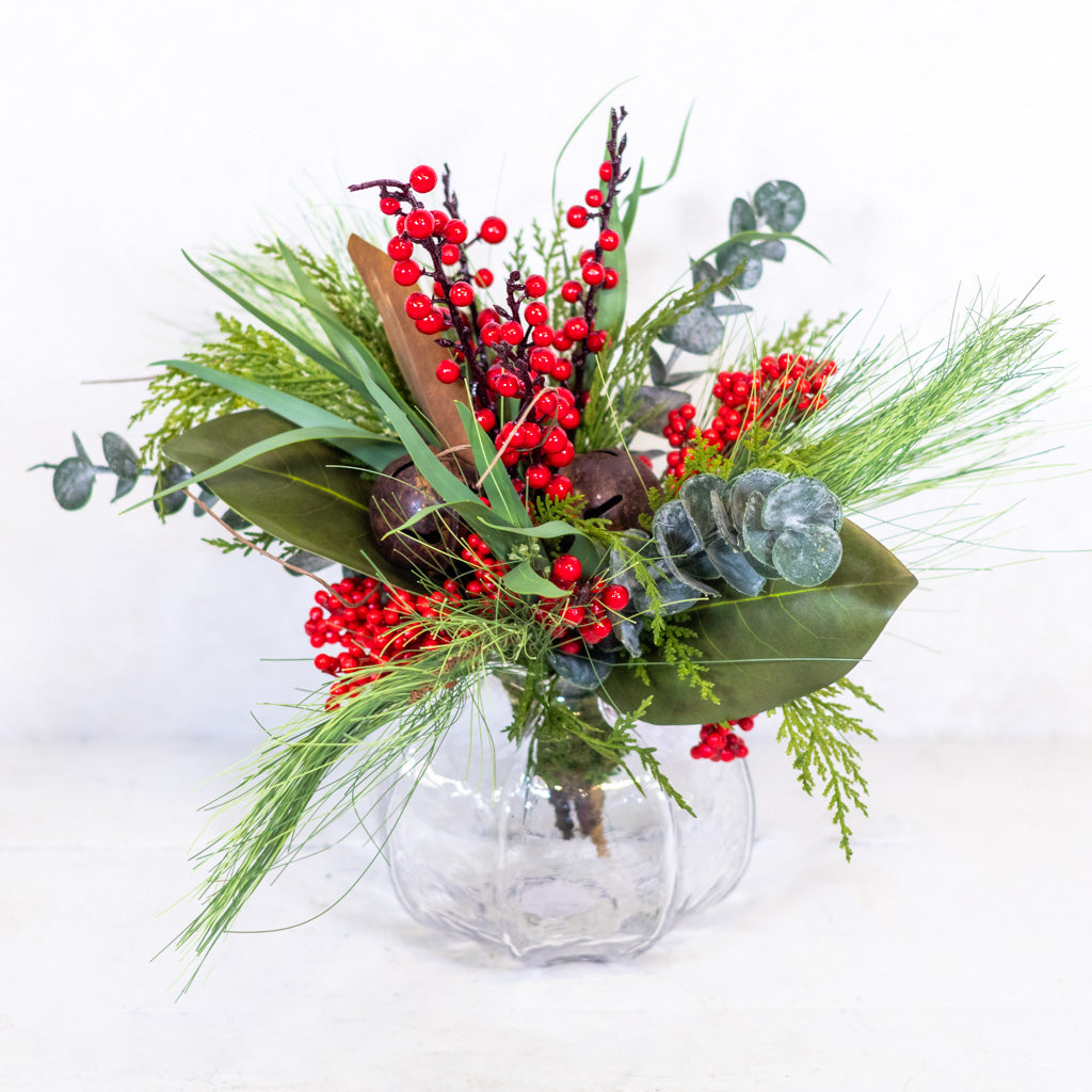 Jingle Bell Holiday Petite Bouquet Drop In