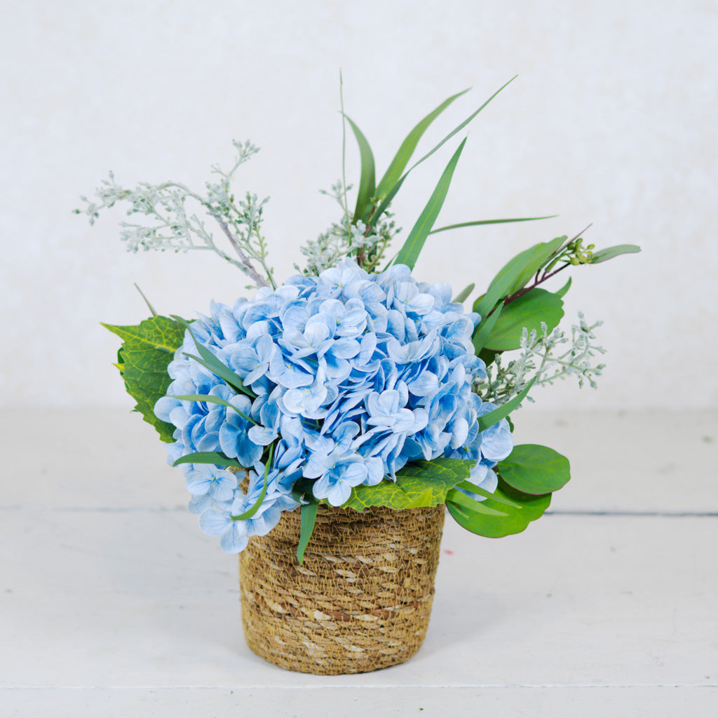 Single Blue Hydrangea Bouquet Drop In