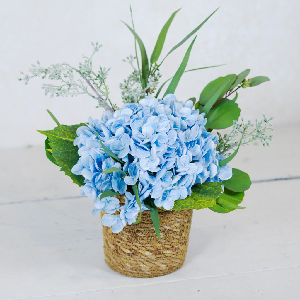 Single Blue Hydrangea Bouquet Drop In