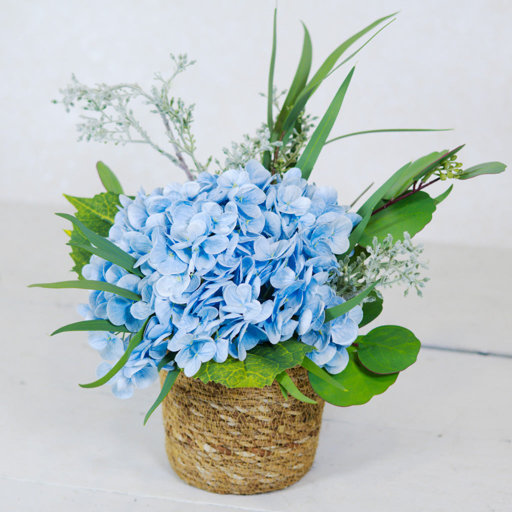 Single Blue Hydrangea Bouquet Drop In