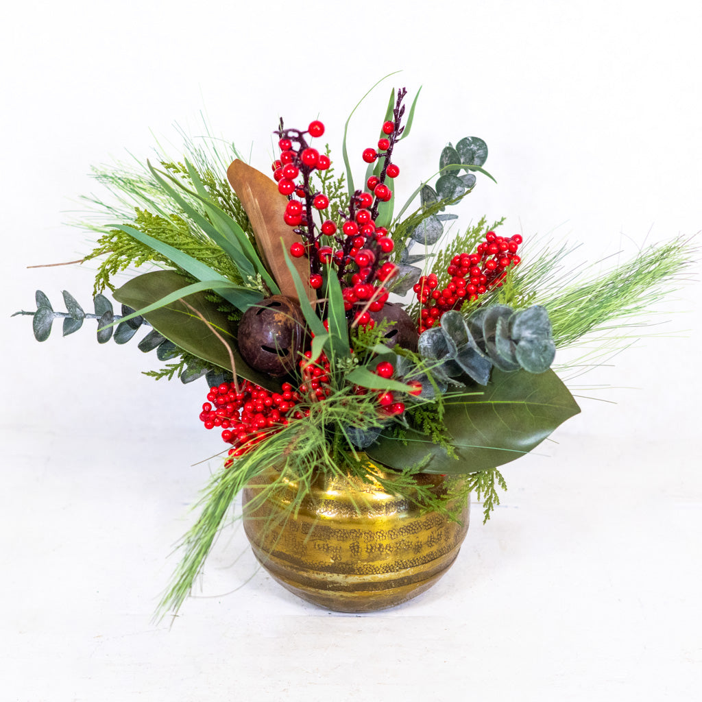 Jingle Bell Holiday Petite Bouquet Drop In
