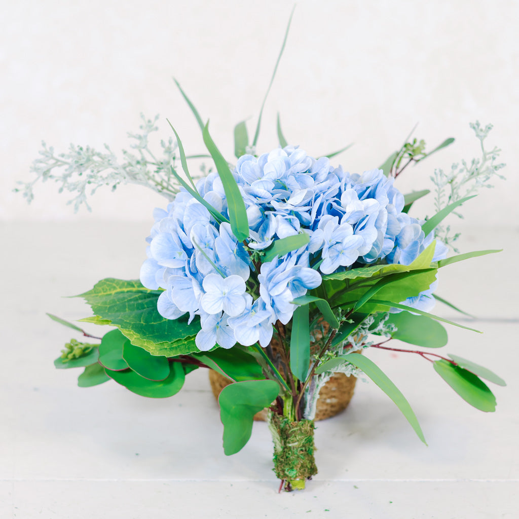 Single Blue Hydrangea Bouquet Drop In