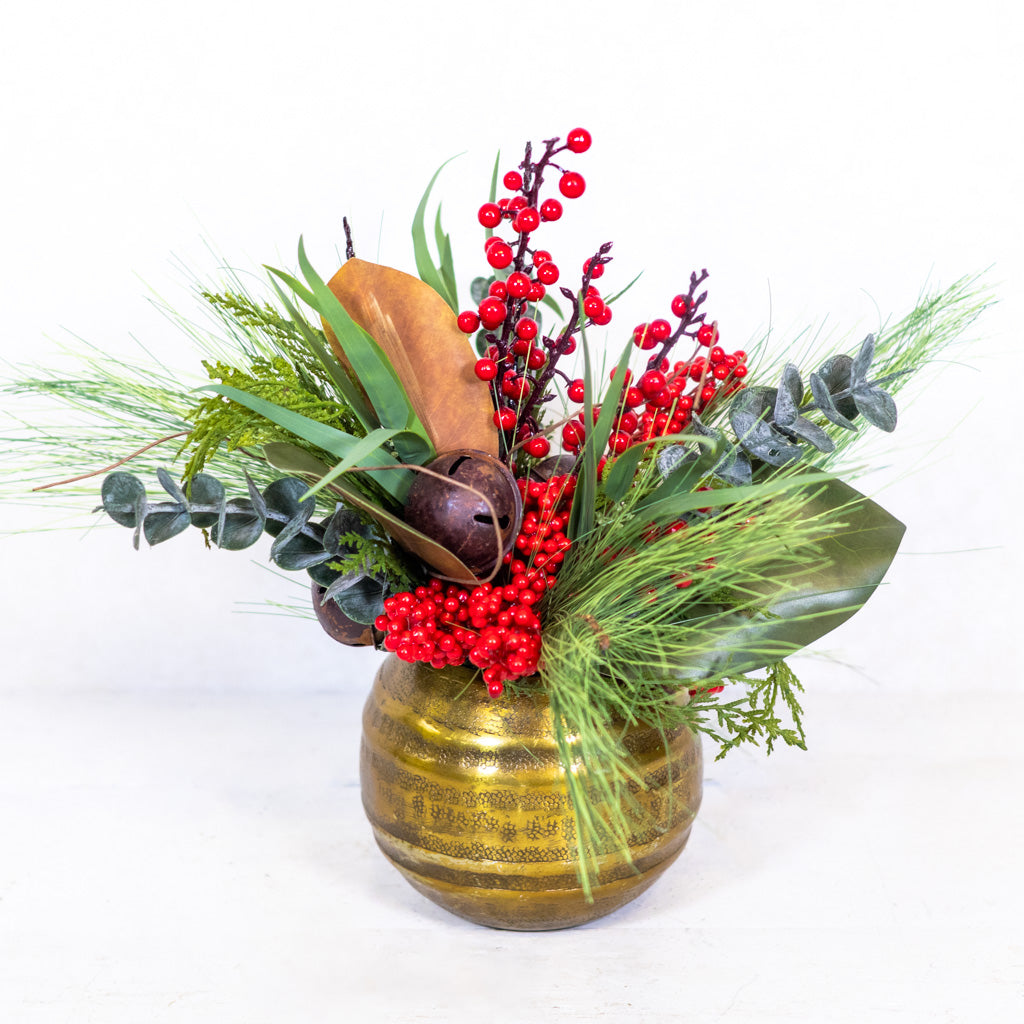 Jingle Bell Holiday Petite Bouquet Drop In