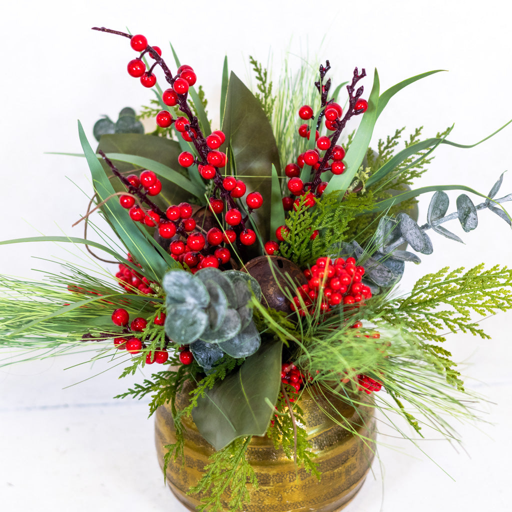 Jingle Bell Holiday Petite Bouquet Drop In