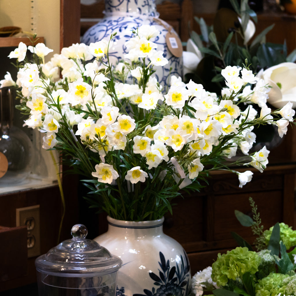 Cream Wild Delphinium Spray