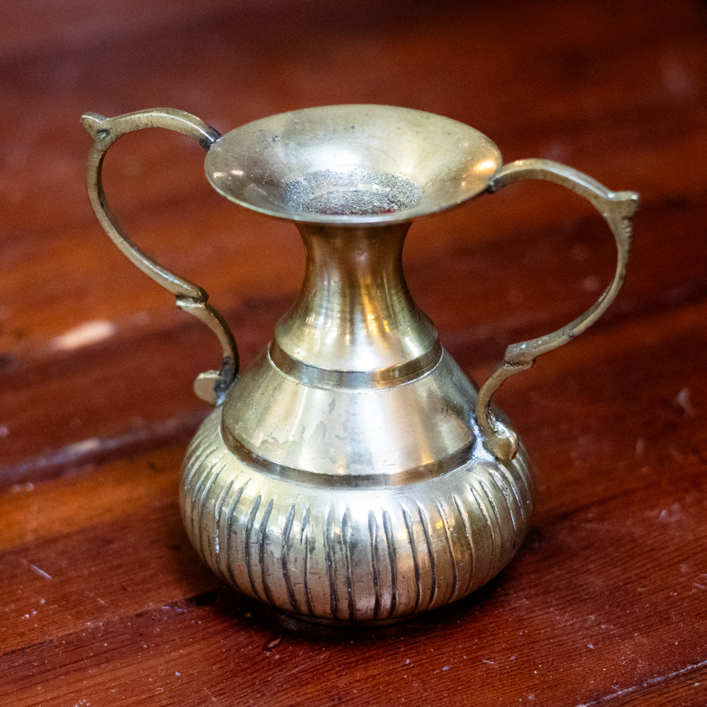 Vintage Solid Brass Urn
