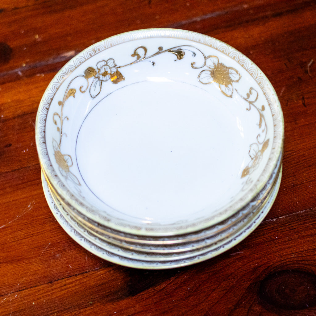 Antique Nippon Dessert Dishes Set of Five