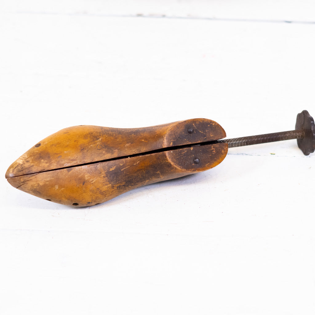 Pair of Wooden Split Toe Shoe Stretchers