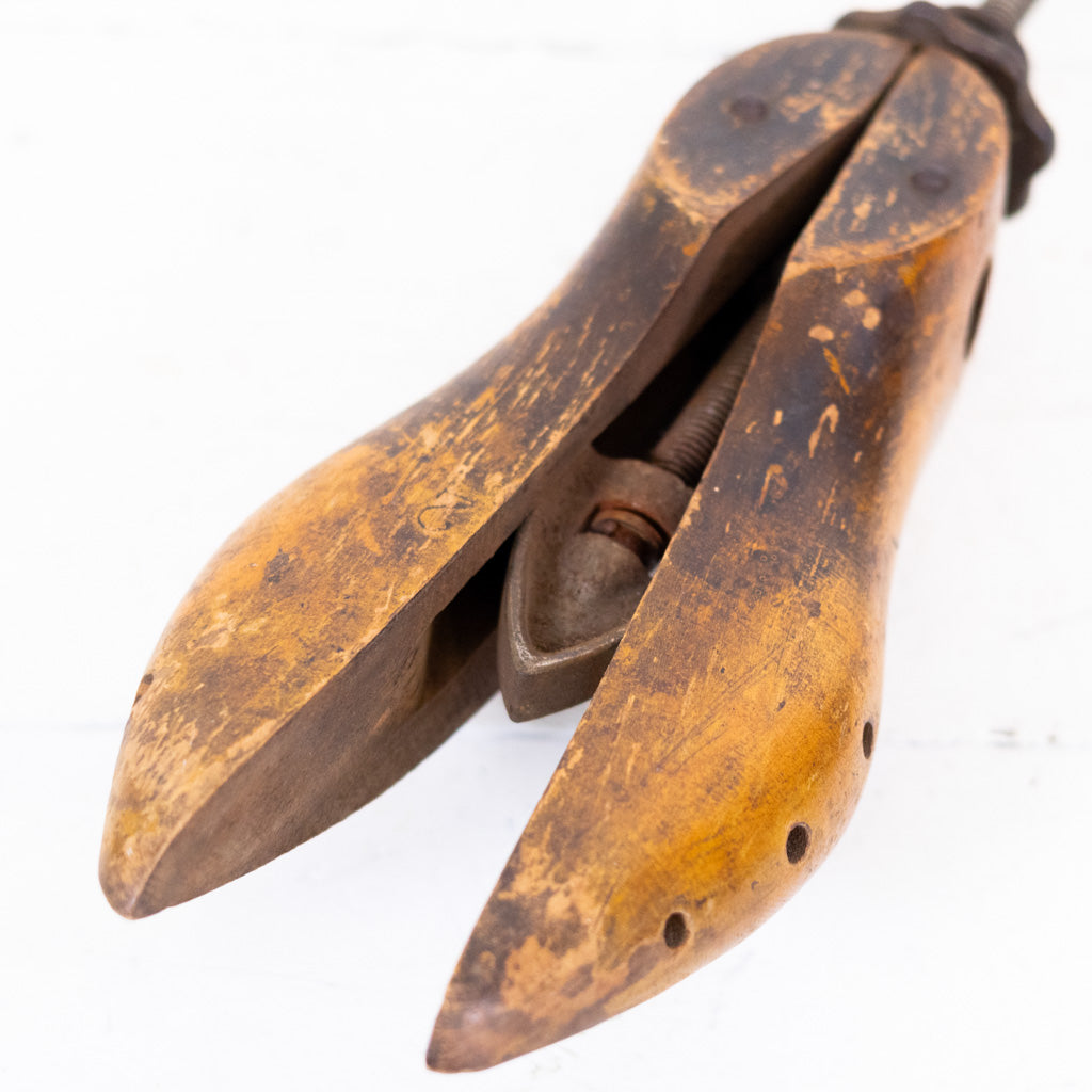 Pair of Wooden Split Toe Shoe Stretchers