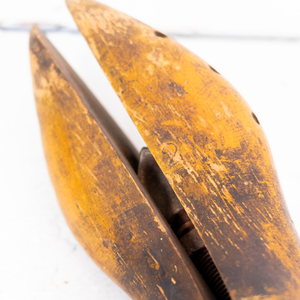 Pair of Wooden Split Toe Shoe Stretchers