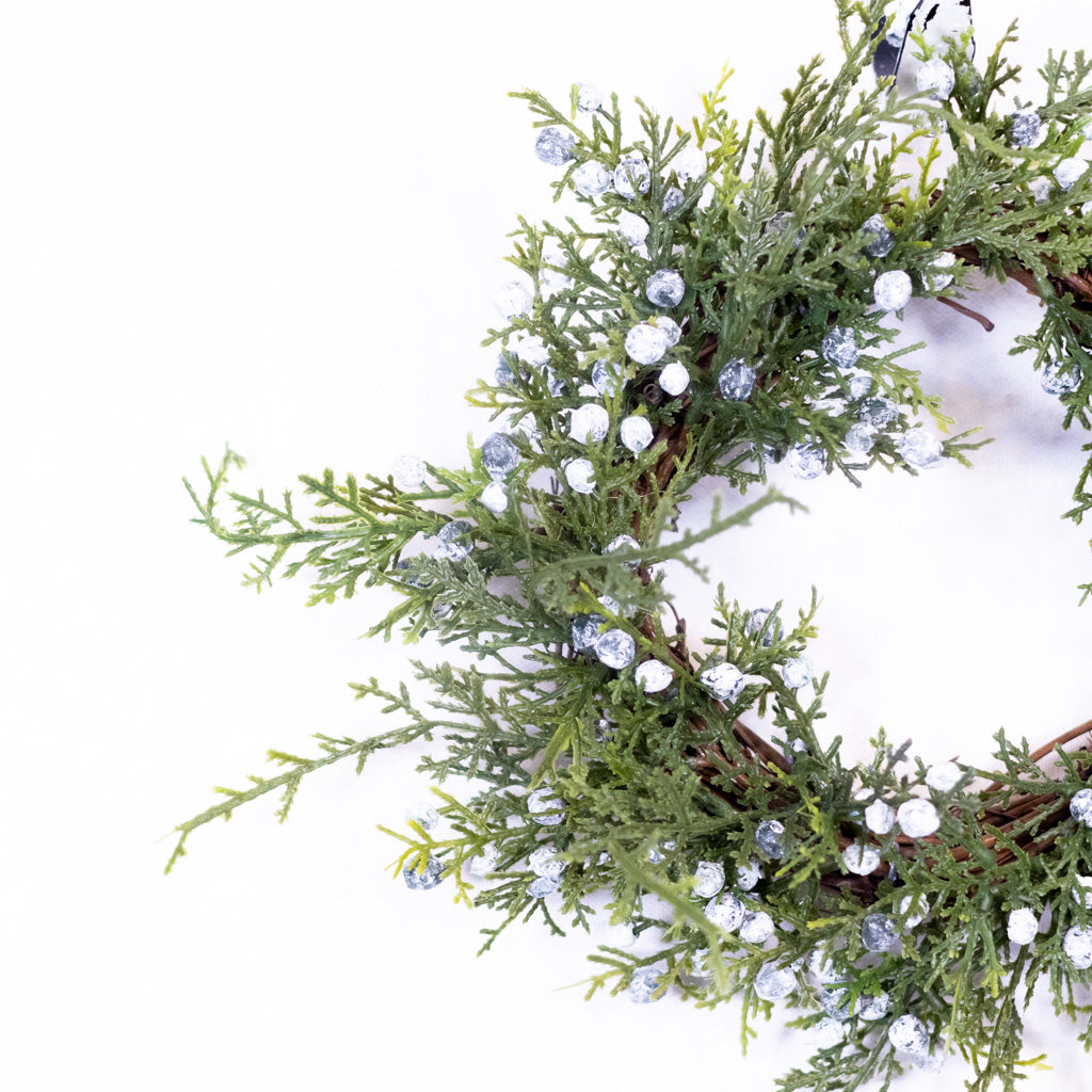 8"D Seeding Juniper Wreath