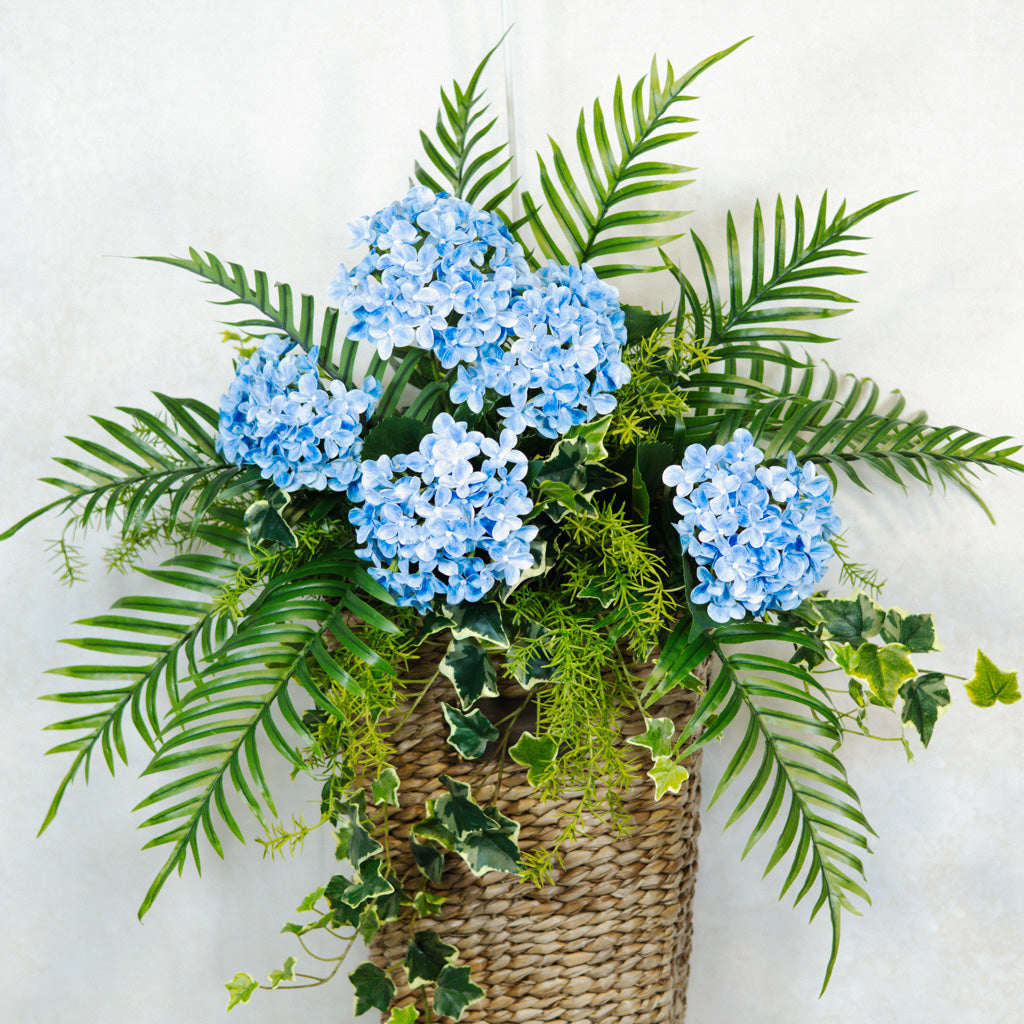 Blue Hydrangea Mix Elongated Drop In