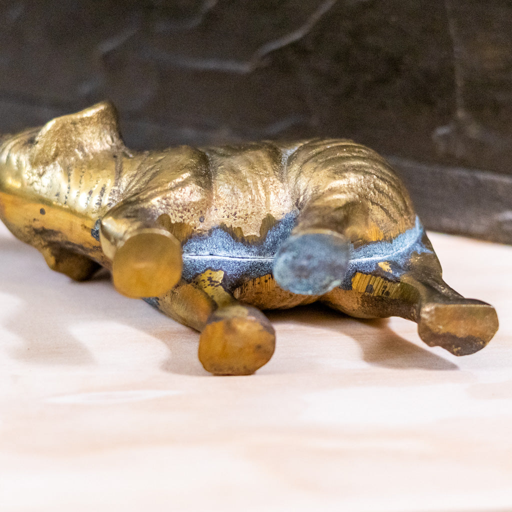 Small Vintage Brass Elephant