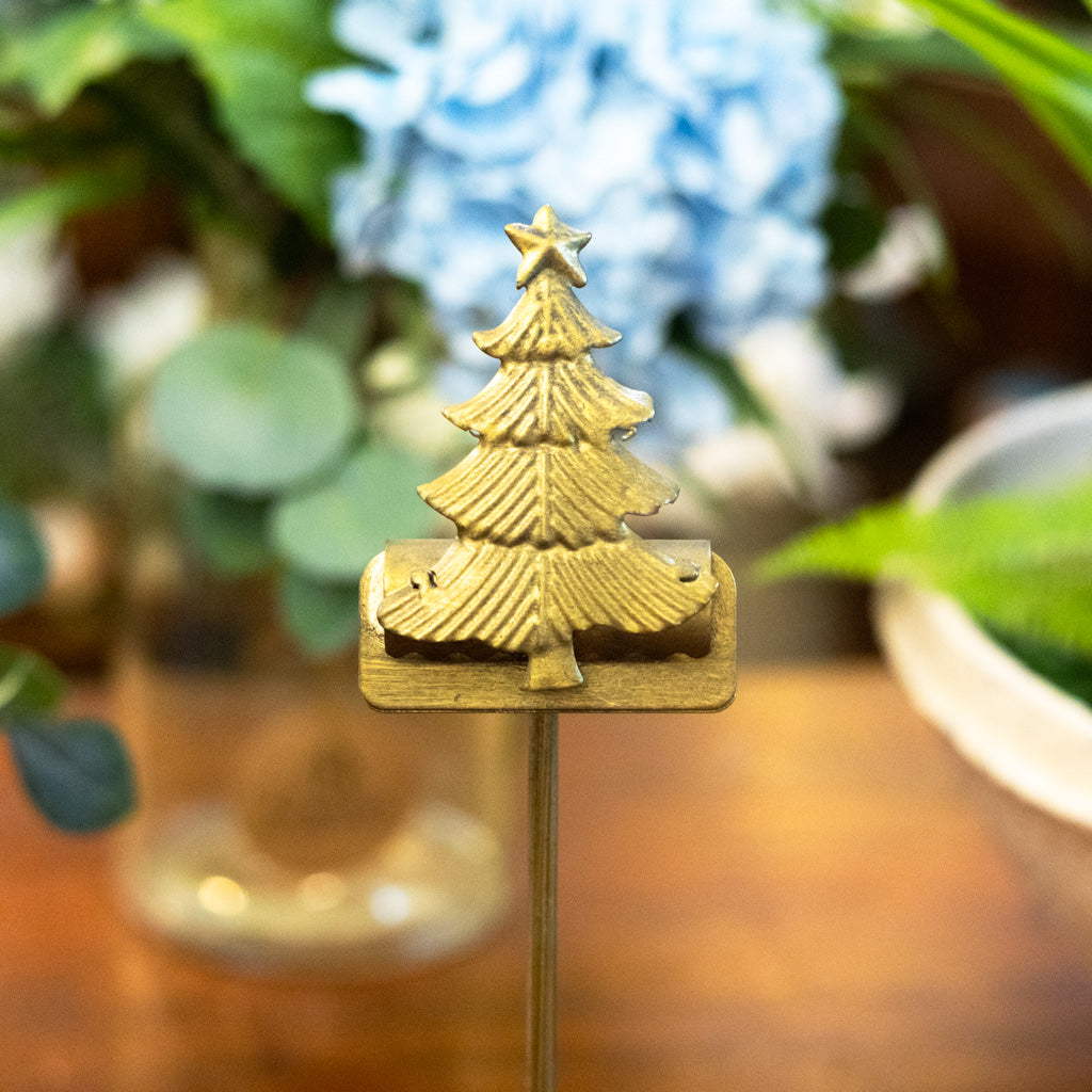 Large Metal Christmas Tree Card Clip on Stand