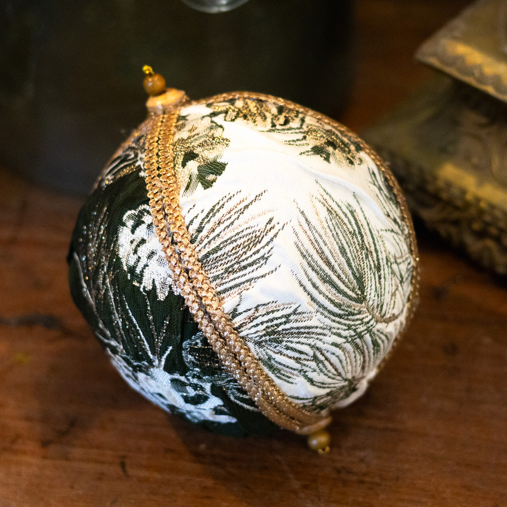 Pine Jaquard Ball Ornament
