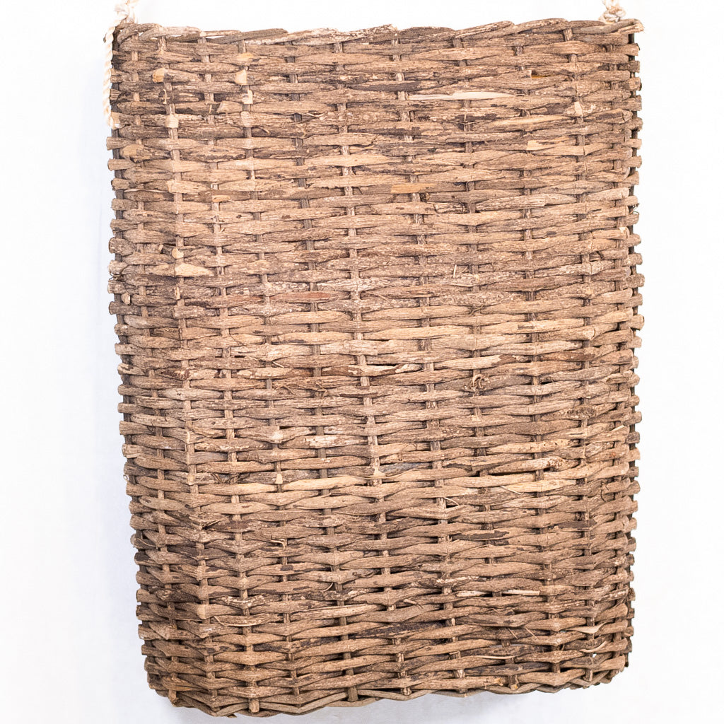 Basket Woven Square with Rope Hanger