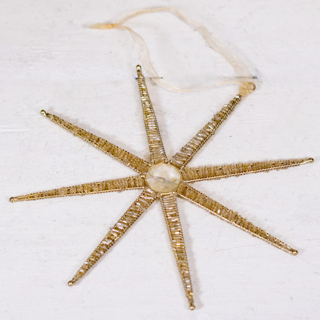 Desert Star Metal Champagne Ornament Small
