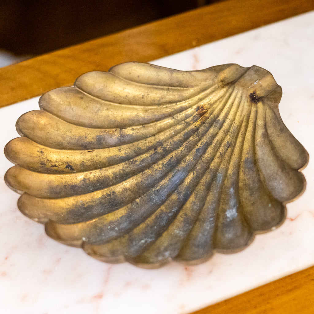 Vintage Brass Sea Shell