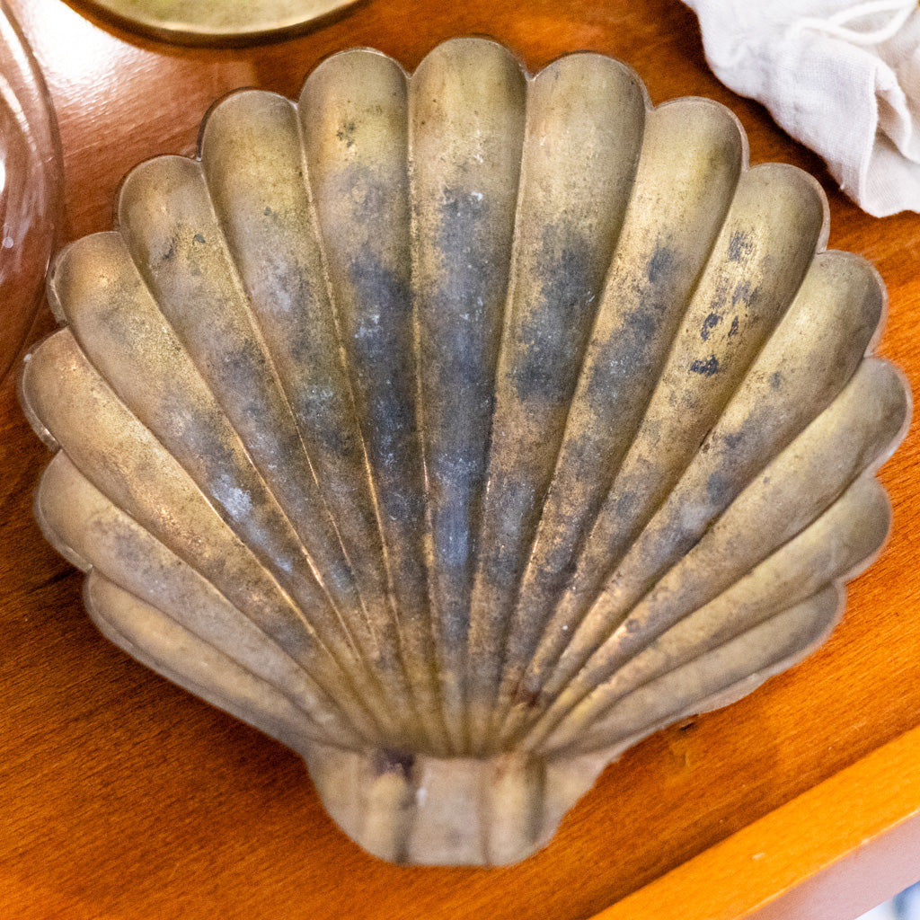 Vintage Brass Sea Shell