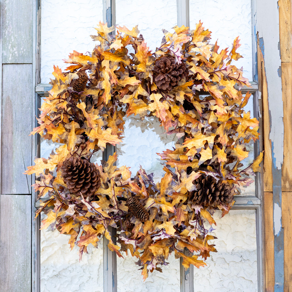 26"D Autumn Maple Leaf Wreath