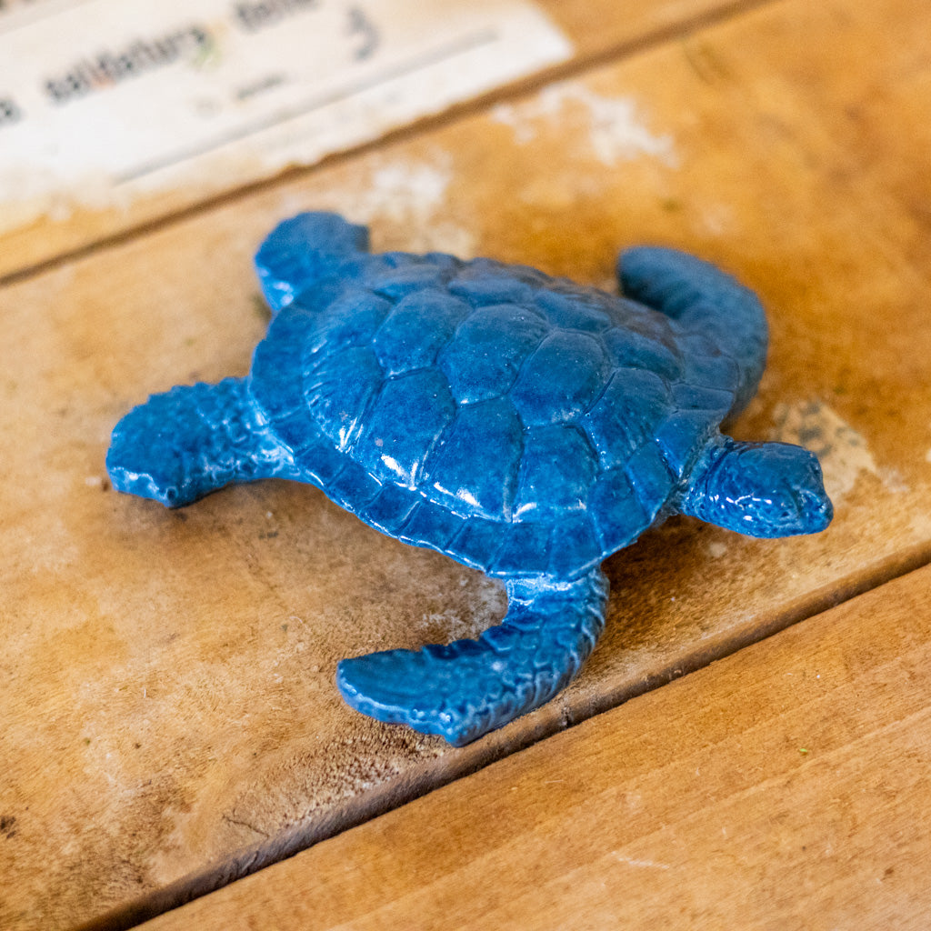 Blue Baby Sea Turtle Ceramic