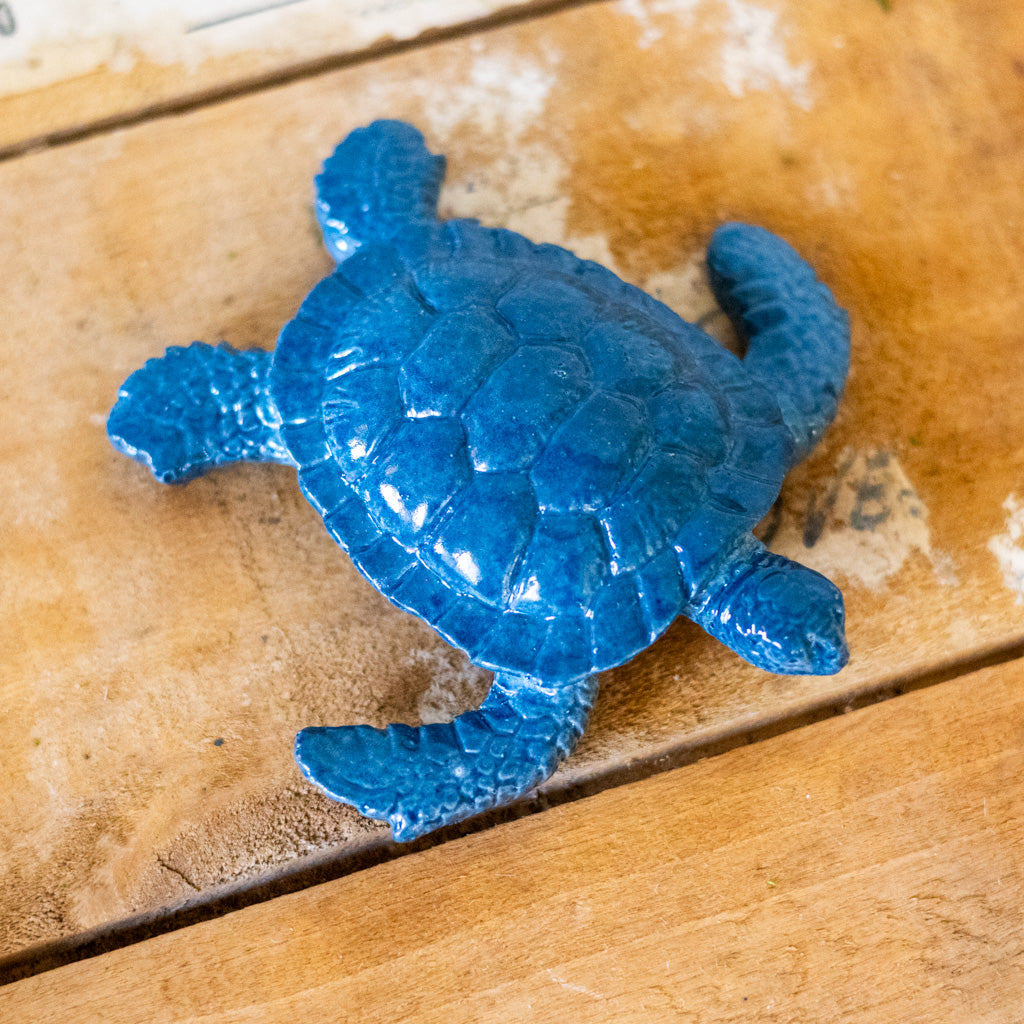 Blue Baby Sea Turtle Ceramic