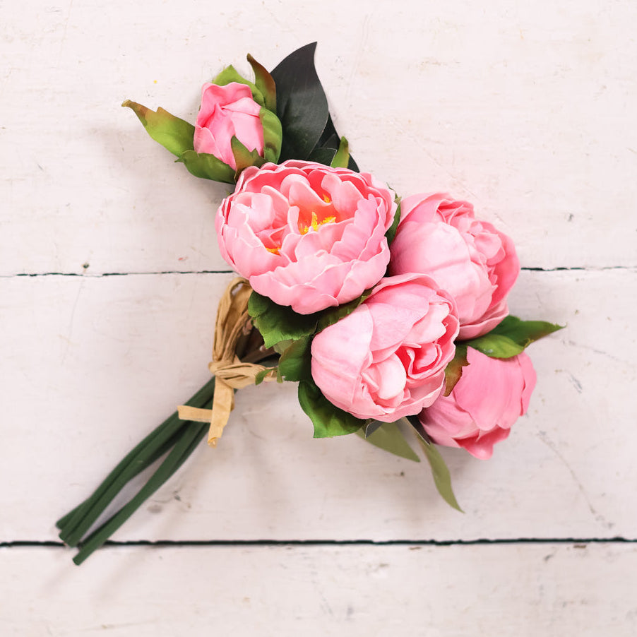 Light Pink Peony Bundle Real Touch