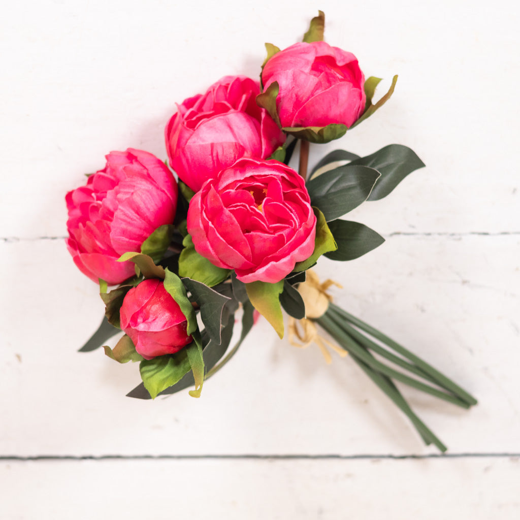 Magenta Peony Bundle Real Touch