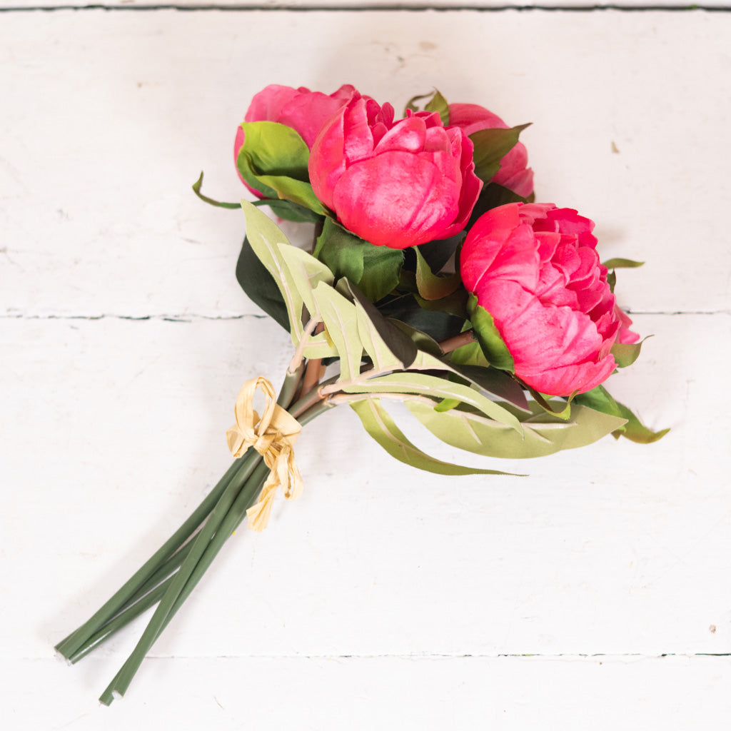 Magenta Peony Bundle Real Touch
