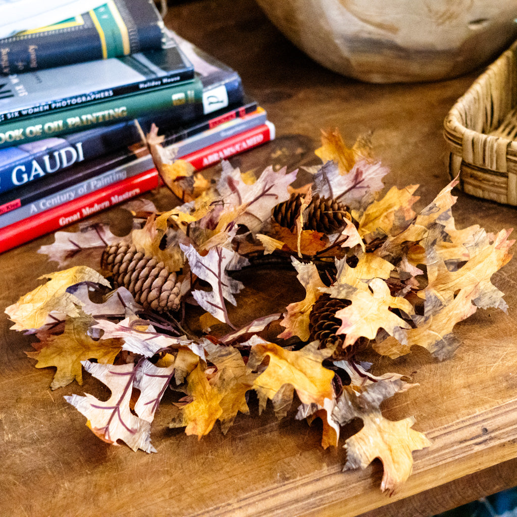 Autumn Maple Leaf Candle Ring