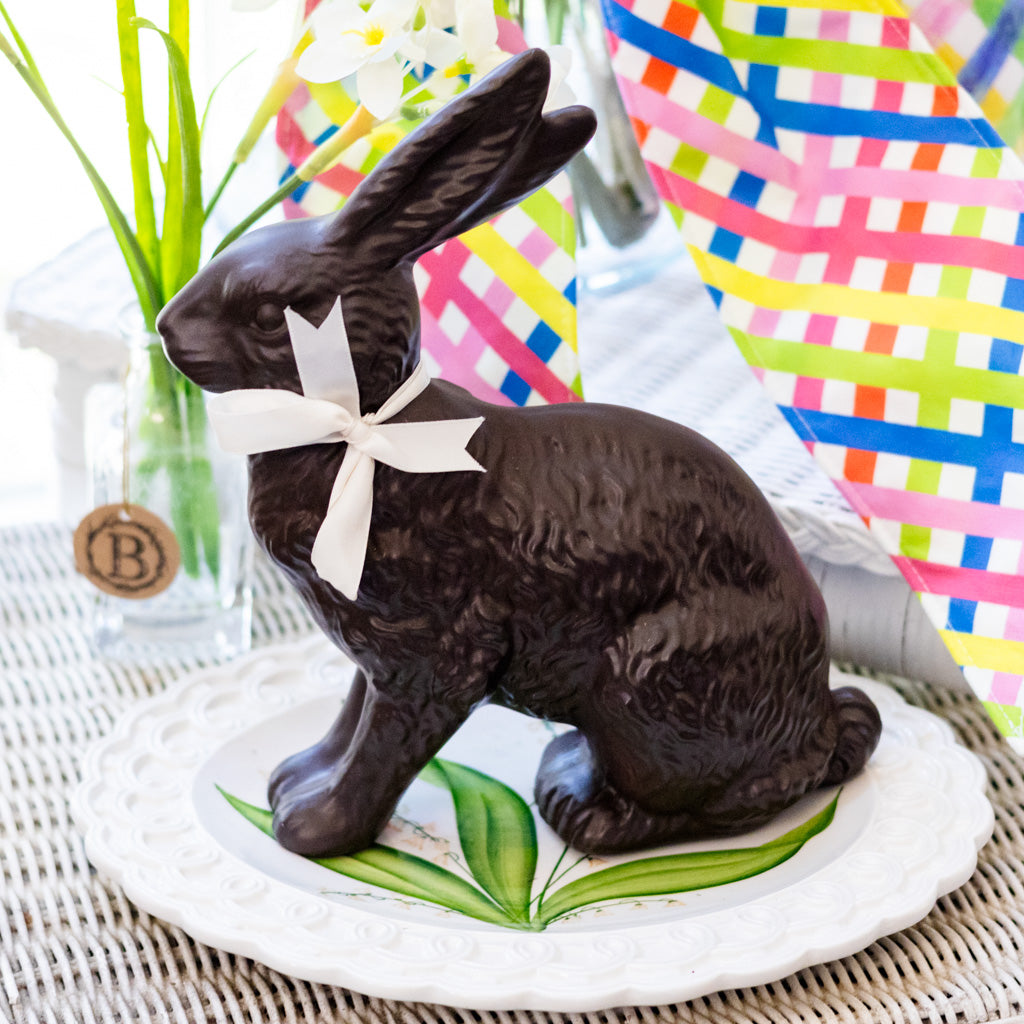 Sitting Resin Chocolate Bunny
