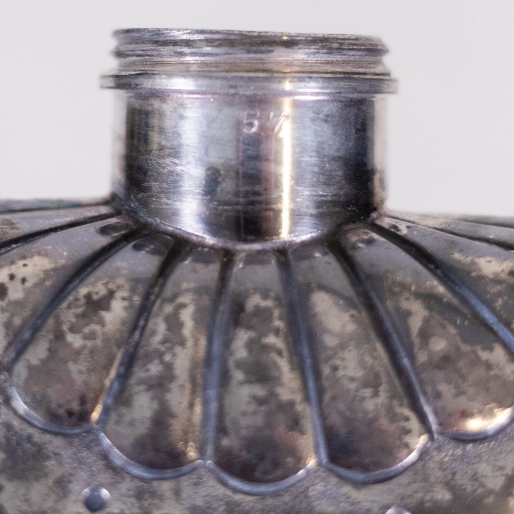 5 3/4" Victorian Flask w/Integrated Shot Cup
