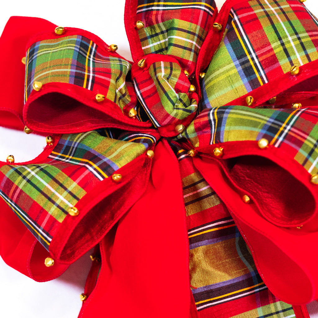 McFarland Plaid Bow with Bell Edge