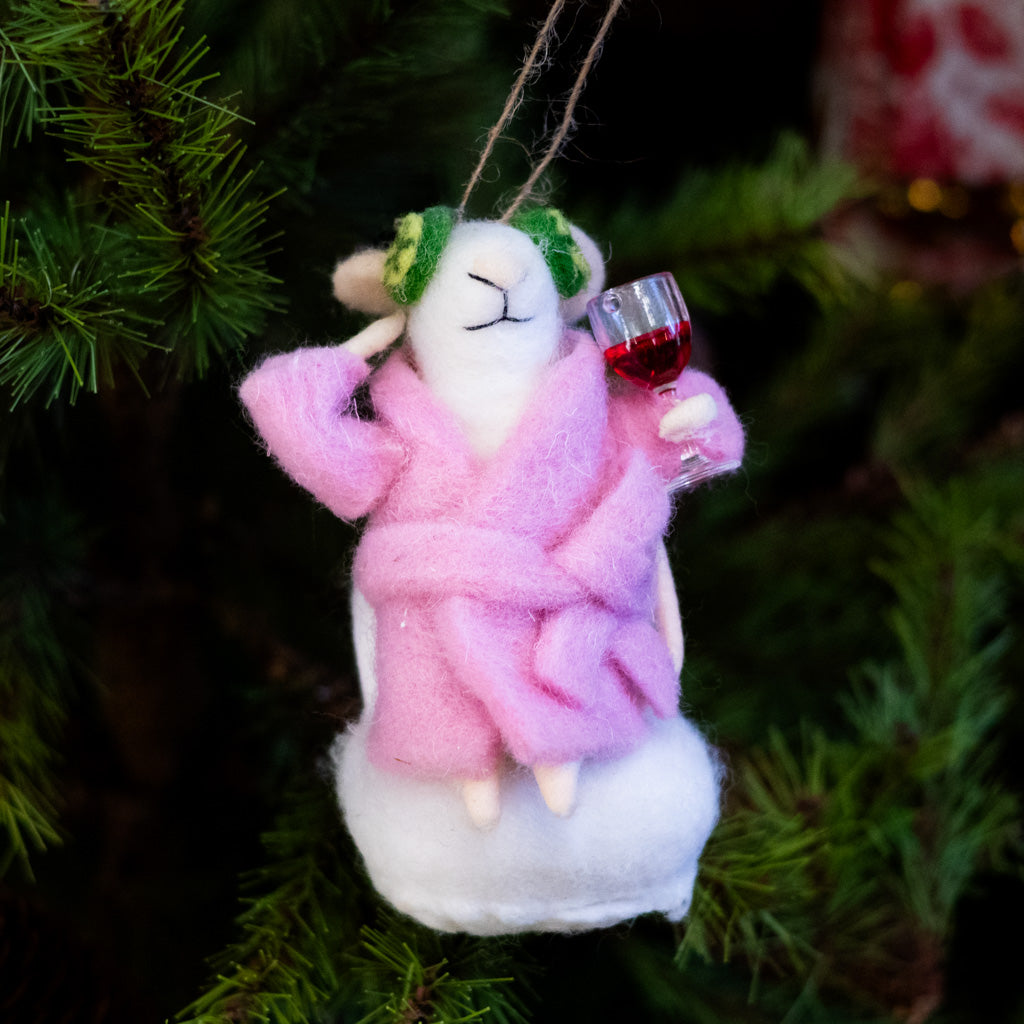 Spa Day Chair Mouse Ornament