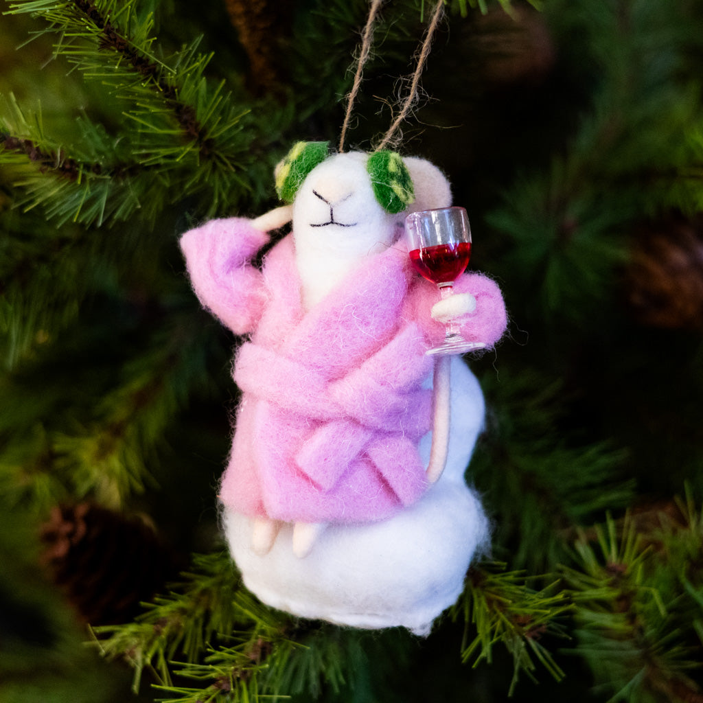 Spa Day Chair Mouse Ornament